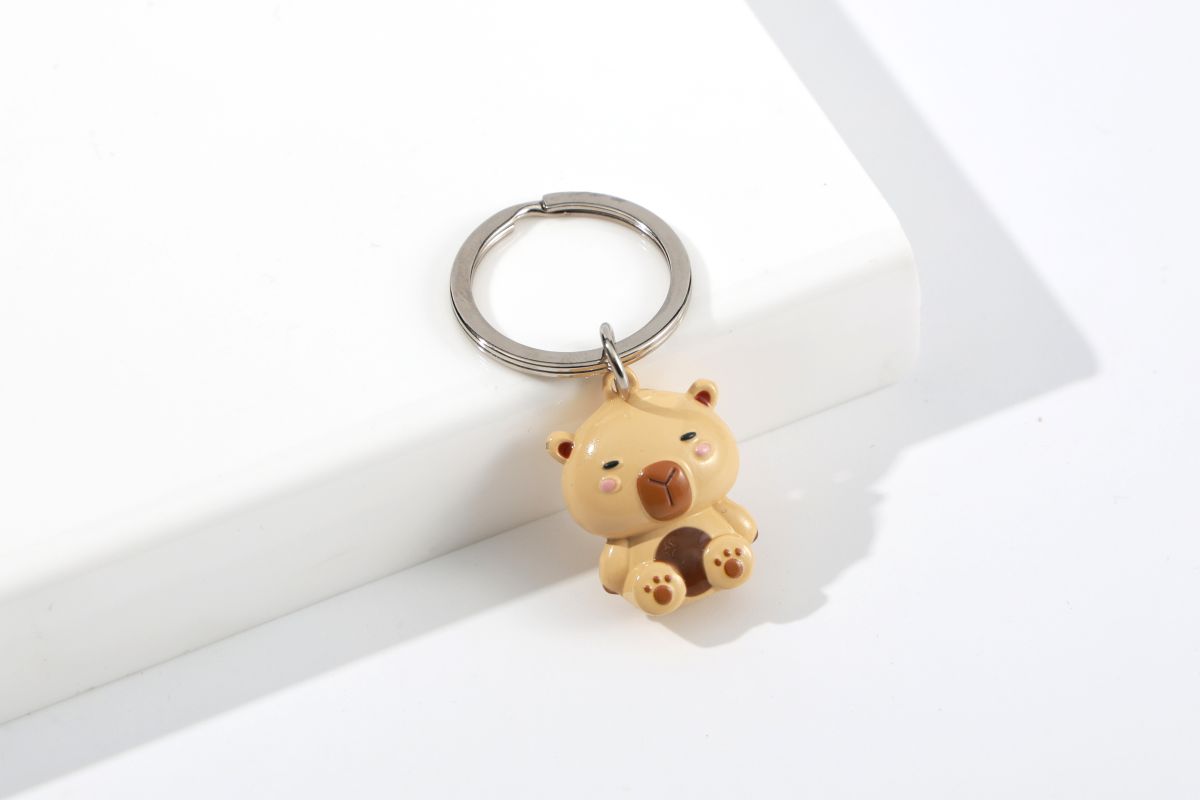 Porte-clés en métal Capybara 