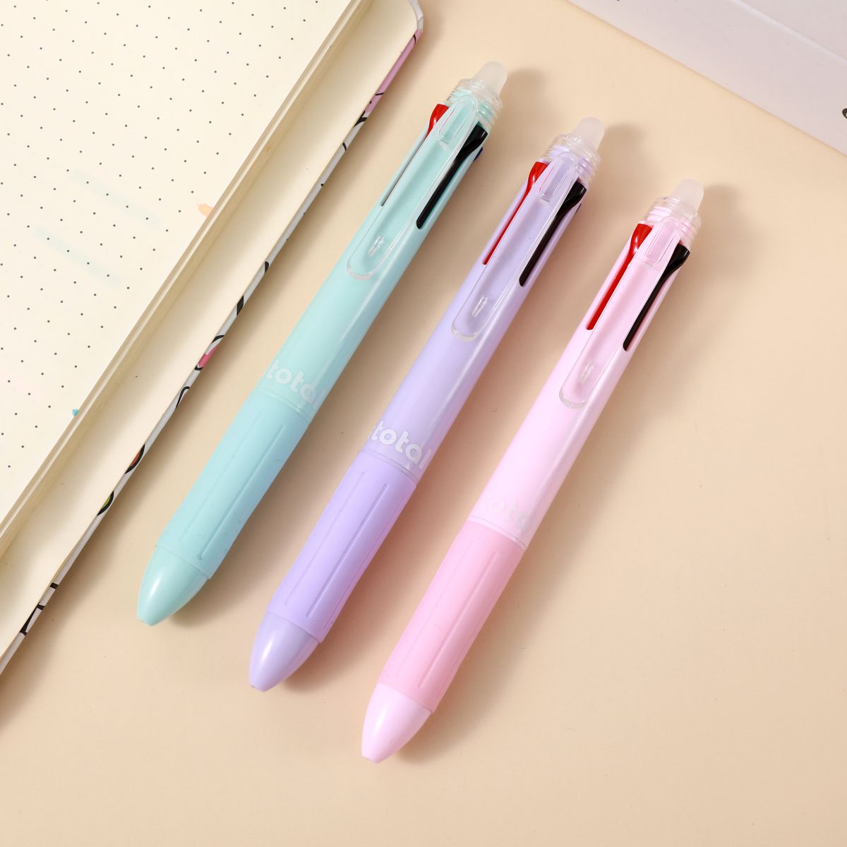 Stylos effaçables 4 en 1 Pastel 