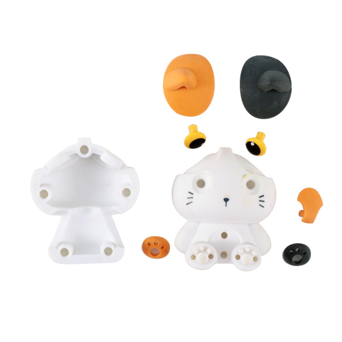 Gomme 3D Géante Chat blanc & orange  