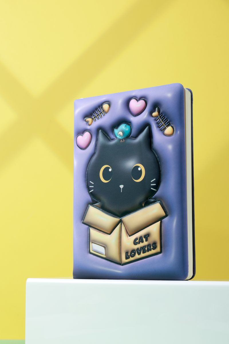 Notebook 3D A5 Chat noir