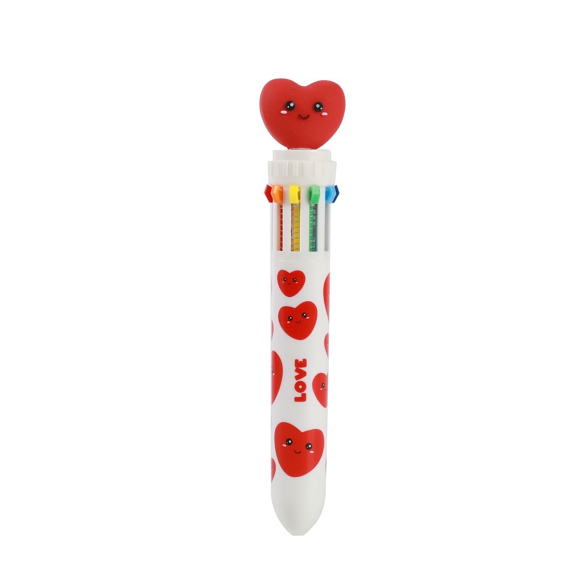 Stylos Multicolors Cœurs 
