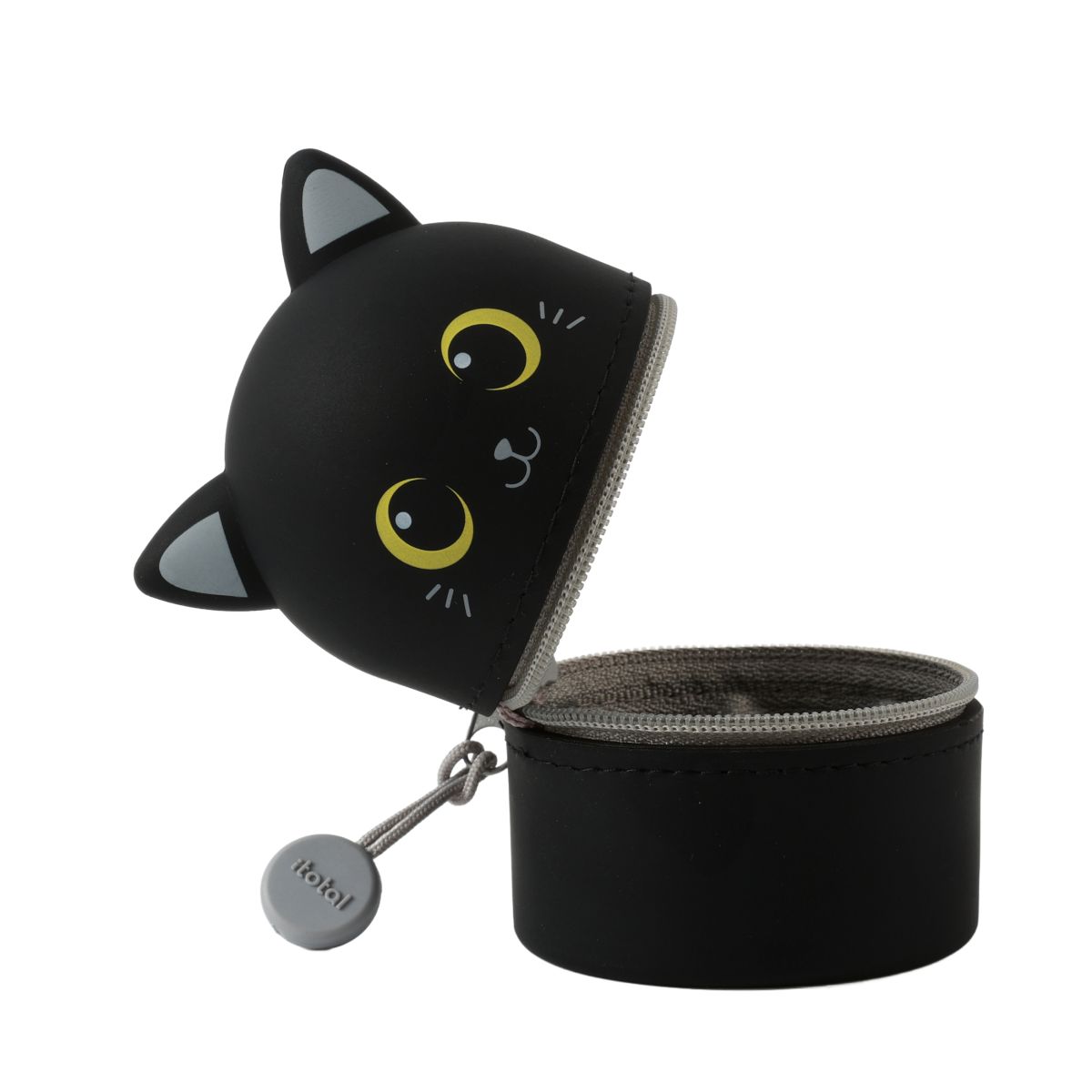 Trousse en silicone mini Chat noir