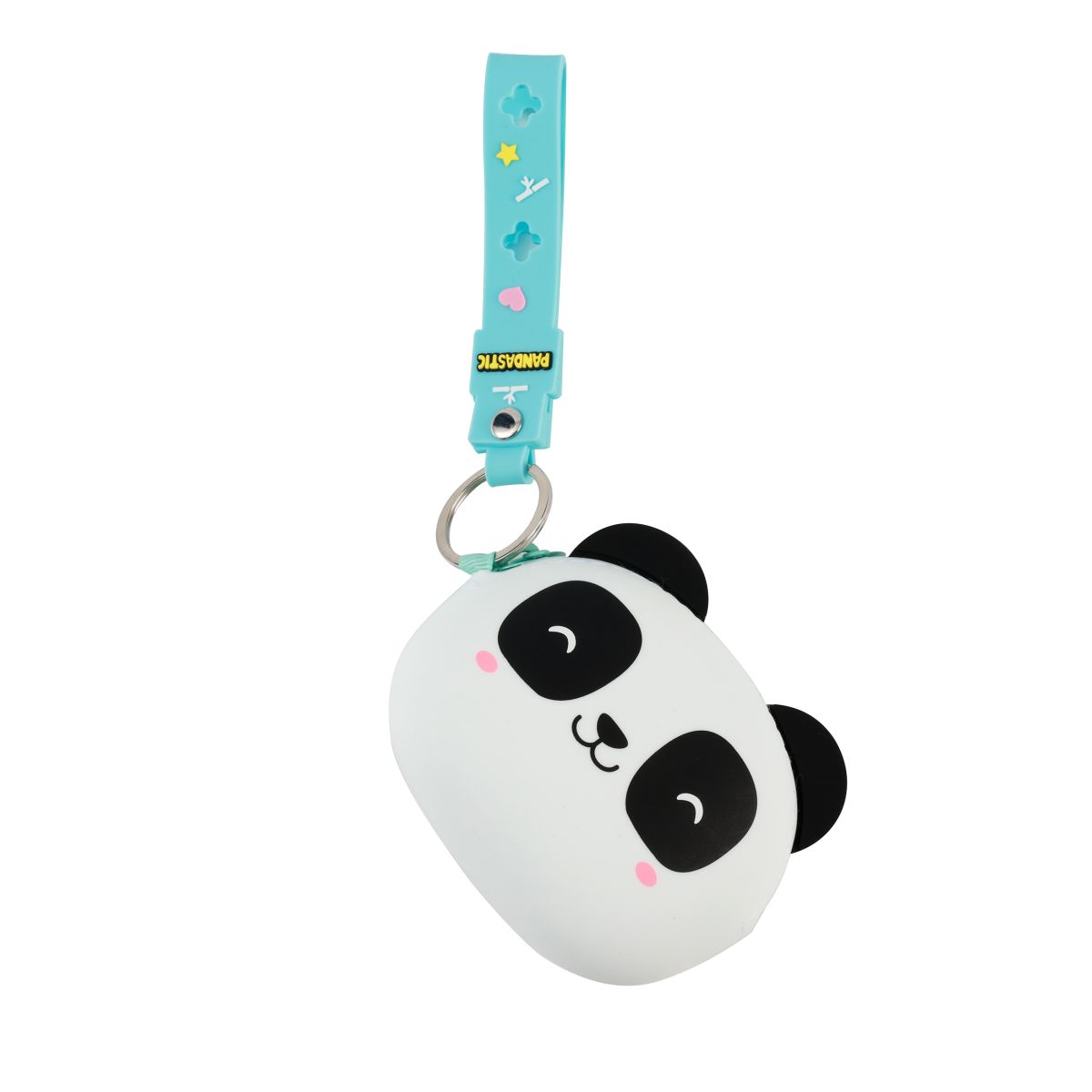 Porte-clés avec porte-monnaie en silicone Panda 