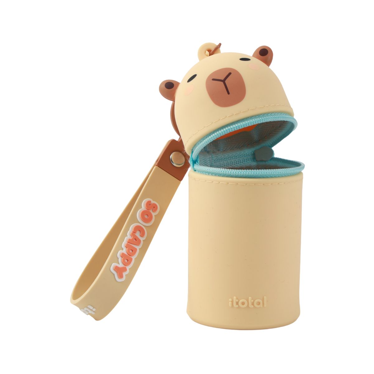 Porte-clés avec trousse en silicone Capybara 