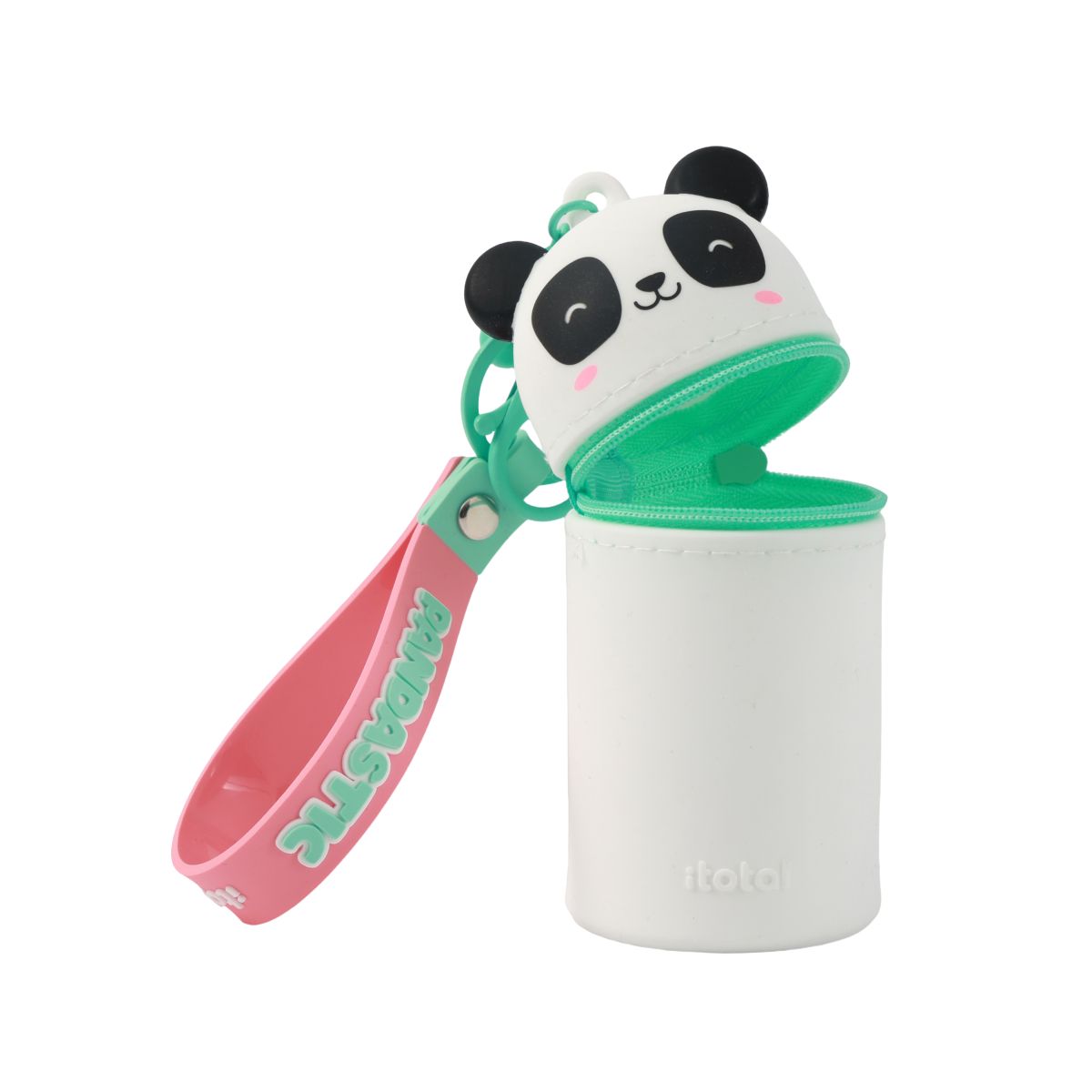 Porte-clés avec trousse en silicone Panda 