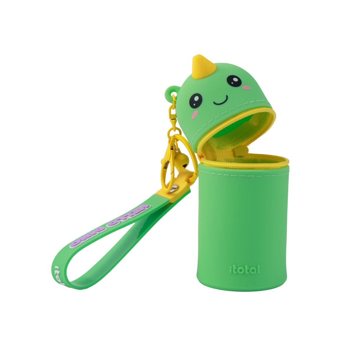 Porte-clés avec trousse en silicone Dino 