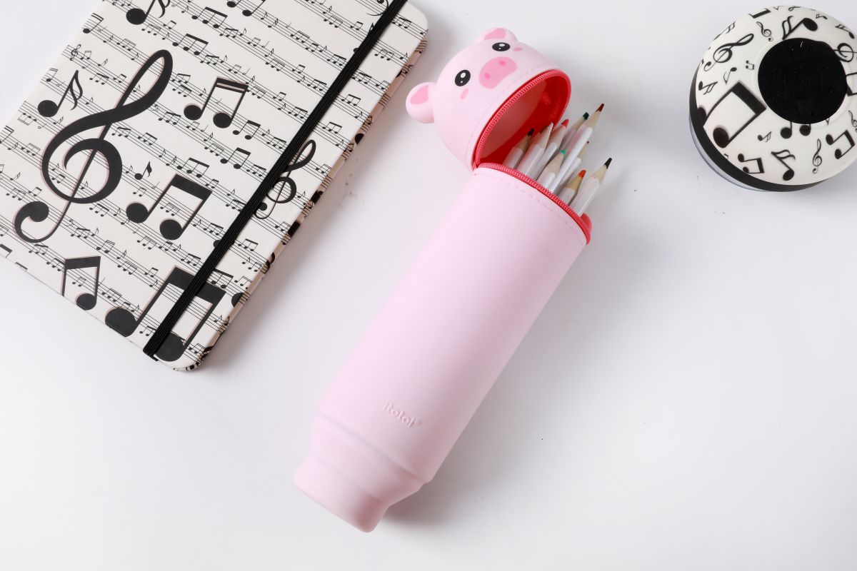 Trousse en silicone cochon 