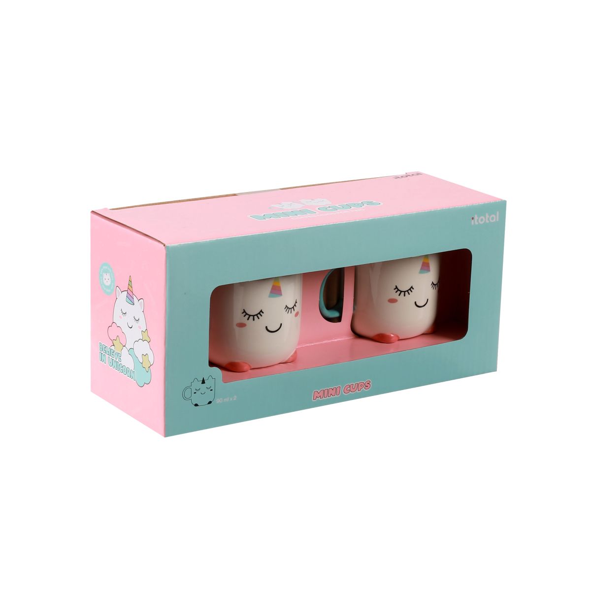 Tasse espresso en duo 90 ml Licorne