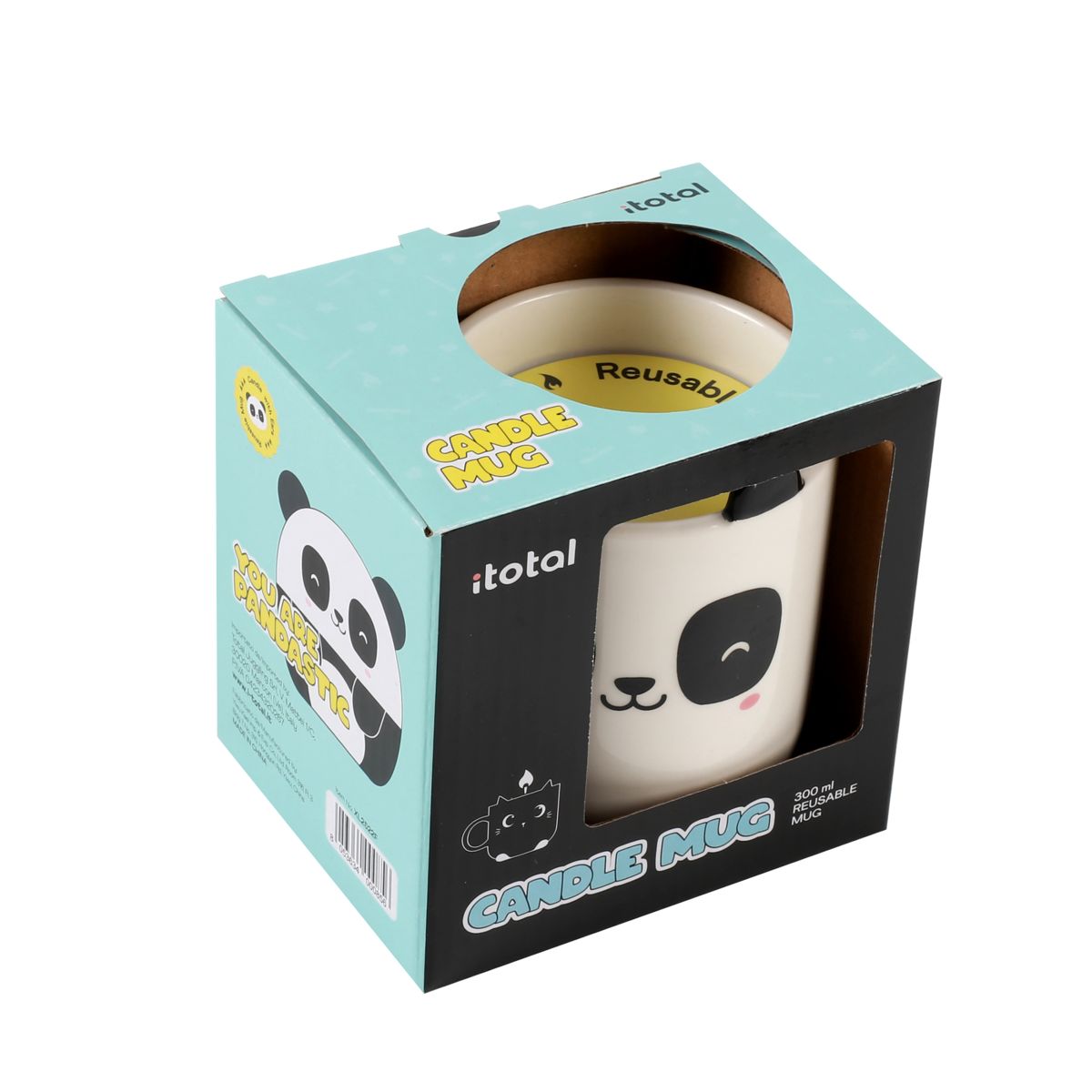 Tasse en céramique avec bougie Panda 