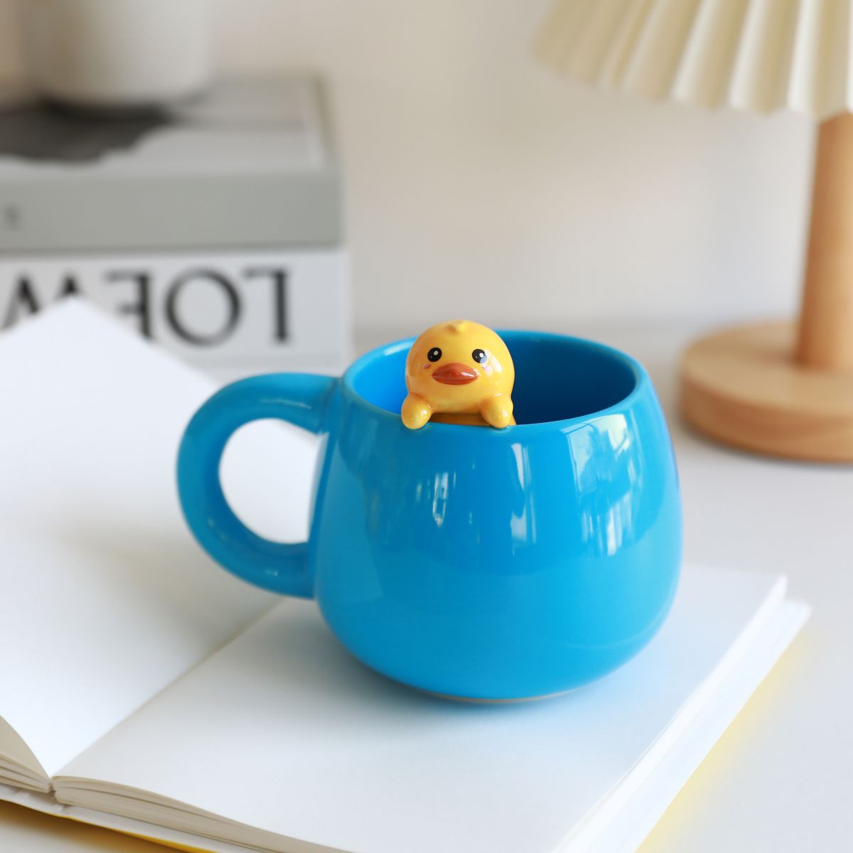 Tasse en céramique Charm 450 ml Canard Bleu