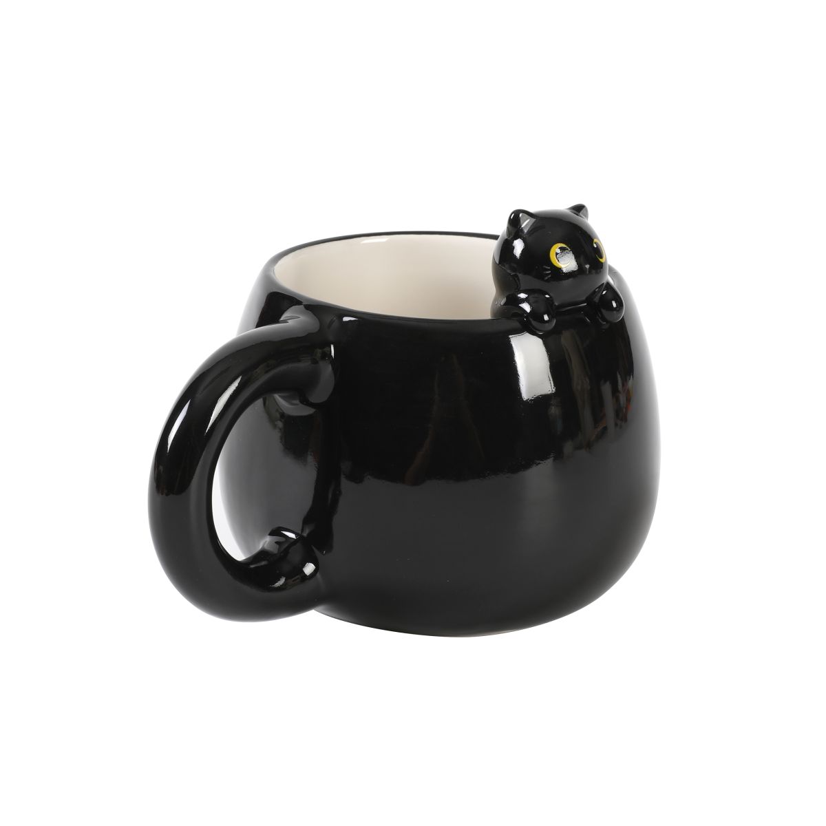 Tasse en céramique Charm 450ml Chat noir