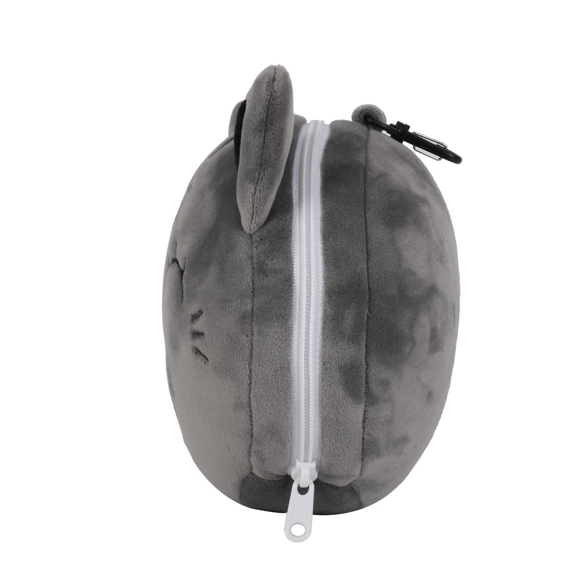 Oreiller de voyage &amp; Masque de nuit Chat Gris
