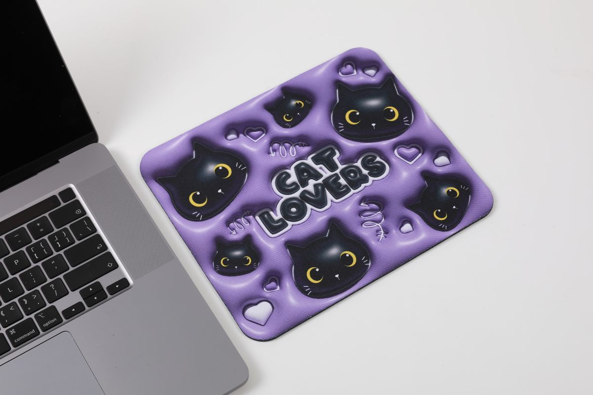 Tapis de souris chat noir