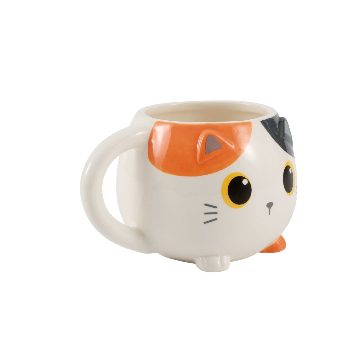 Tasse Chunky Chat blanc & orange
