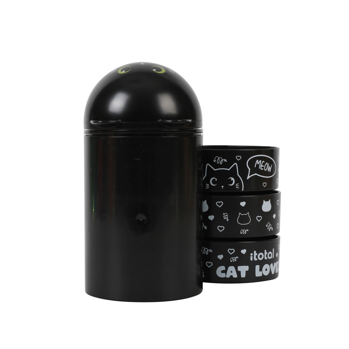 Organisateur de bureau vertical Chat Noir
