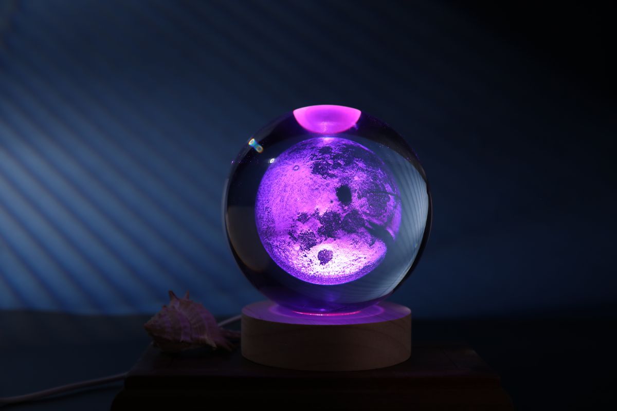 Lampe LED Crystal Ball Moon Large 