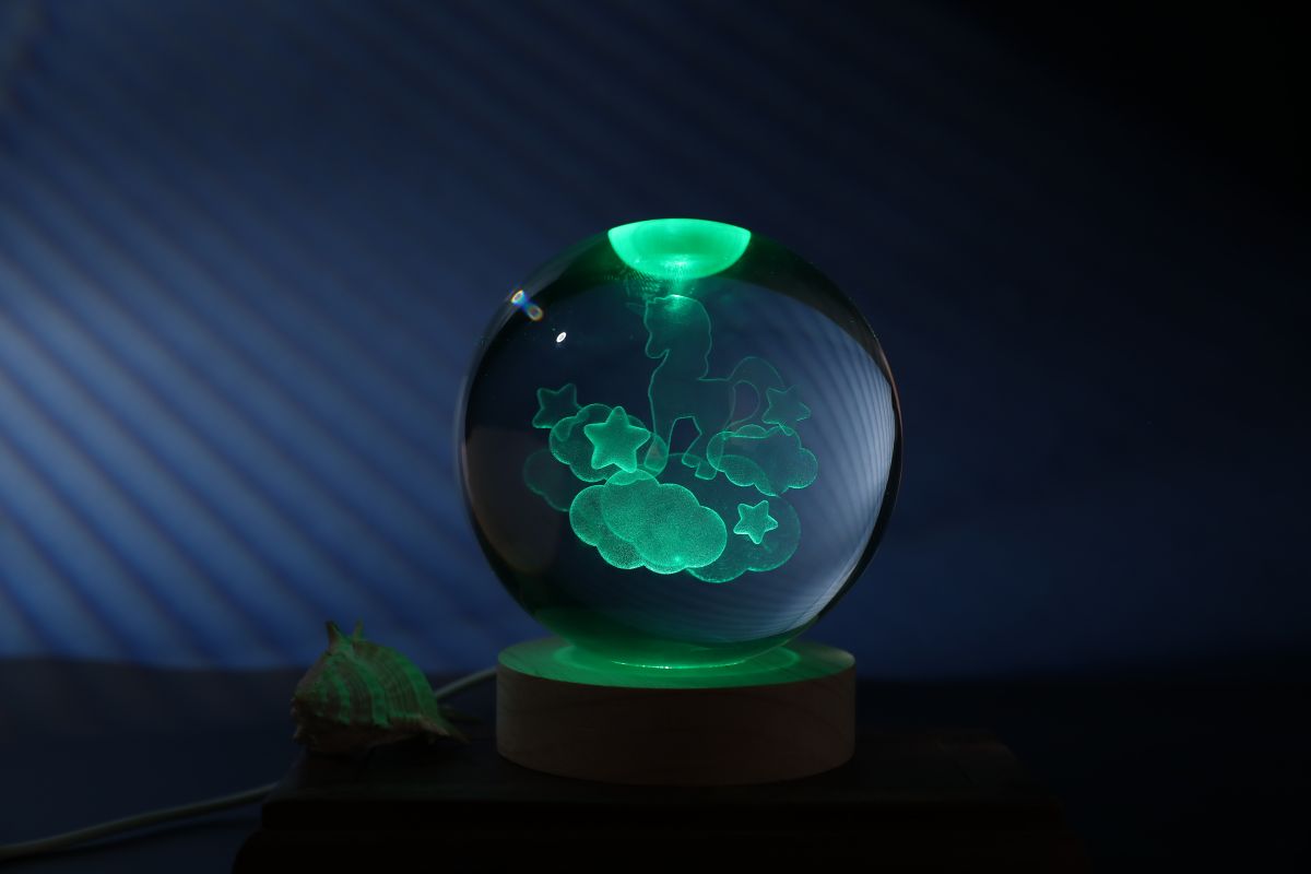 Lampe LED Crystal Ball Unicorn Large 