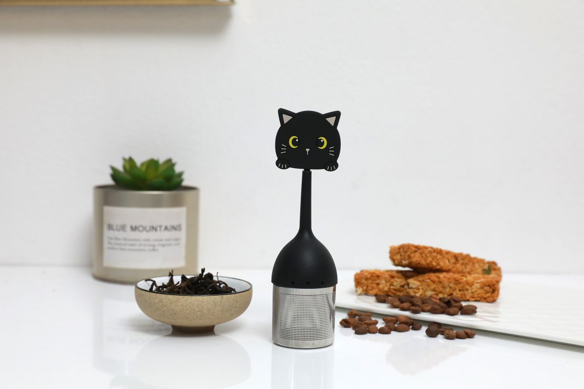 Infuseur à Thé en Silicone Noir