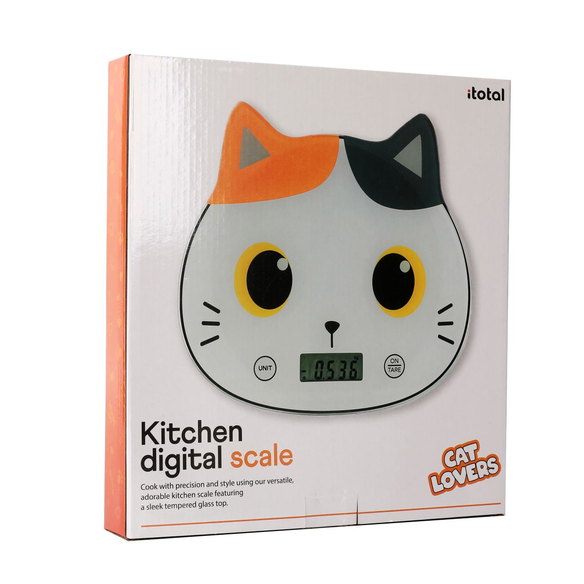 Balance de cuisine Chat Blanc & orange