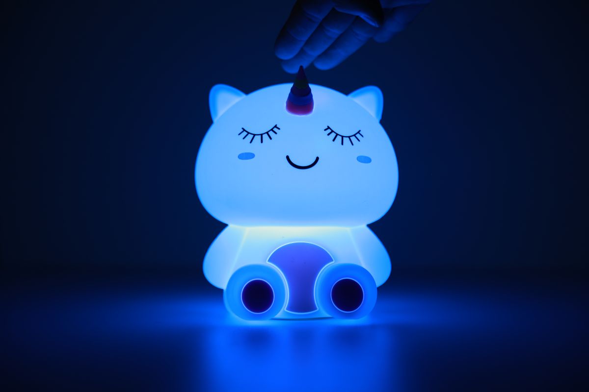 Lampe de nuit en silicone Licorne 
