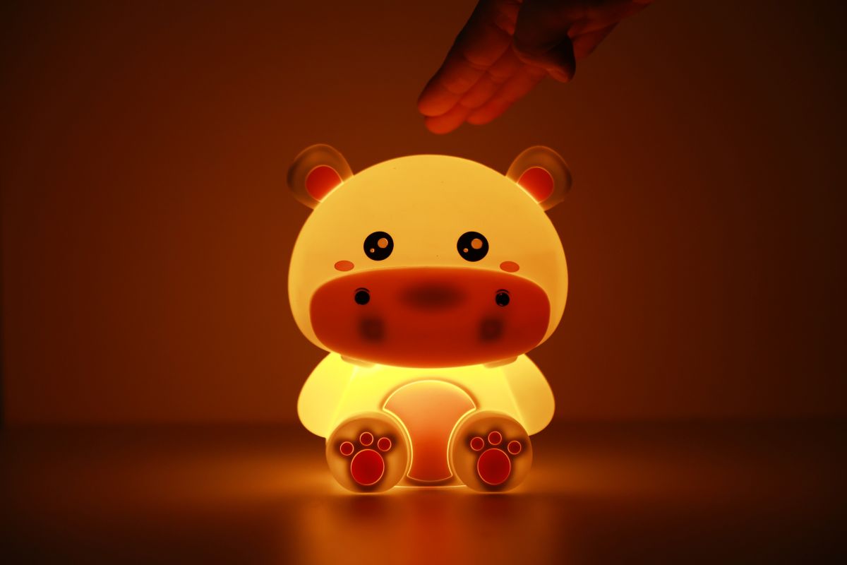 Lampe de nuit en silicone Hippo 