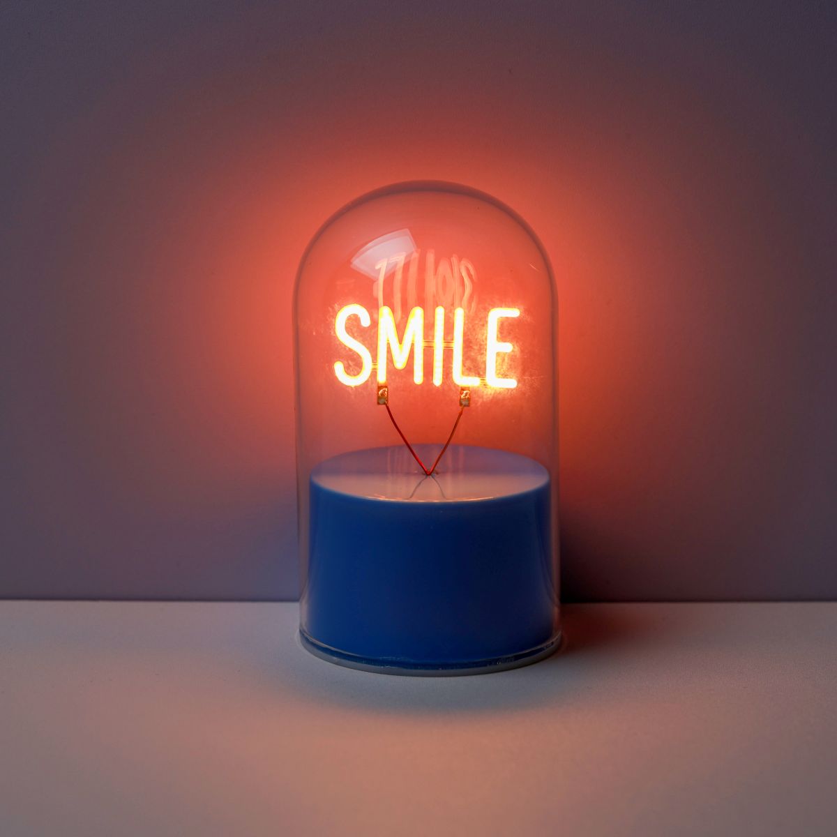 LAMPE LED Lampe Dôme en verre  Smile 