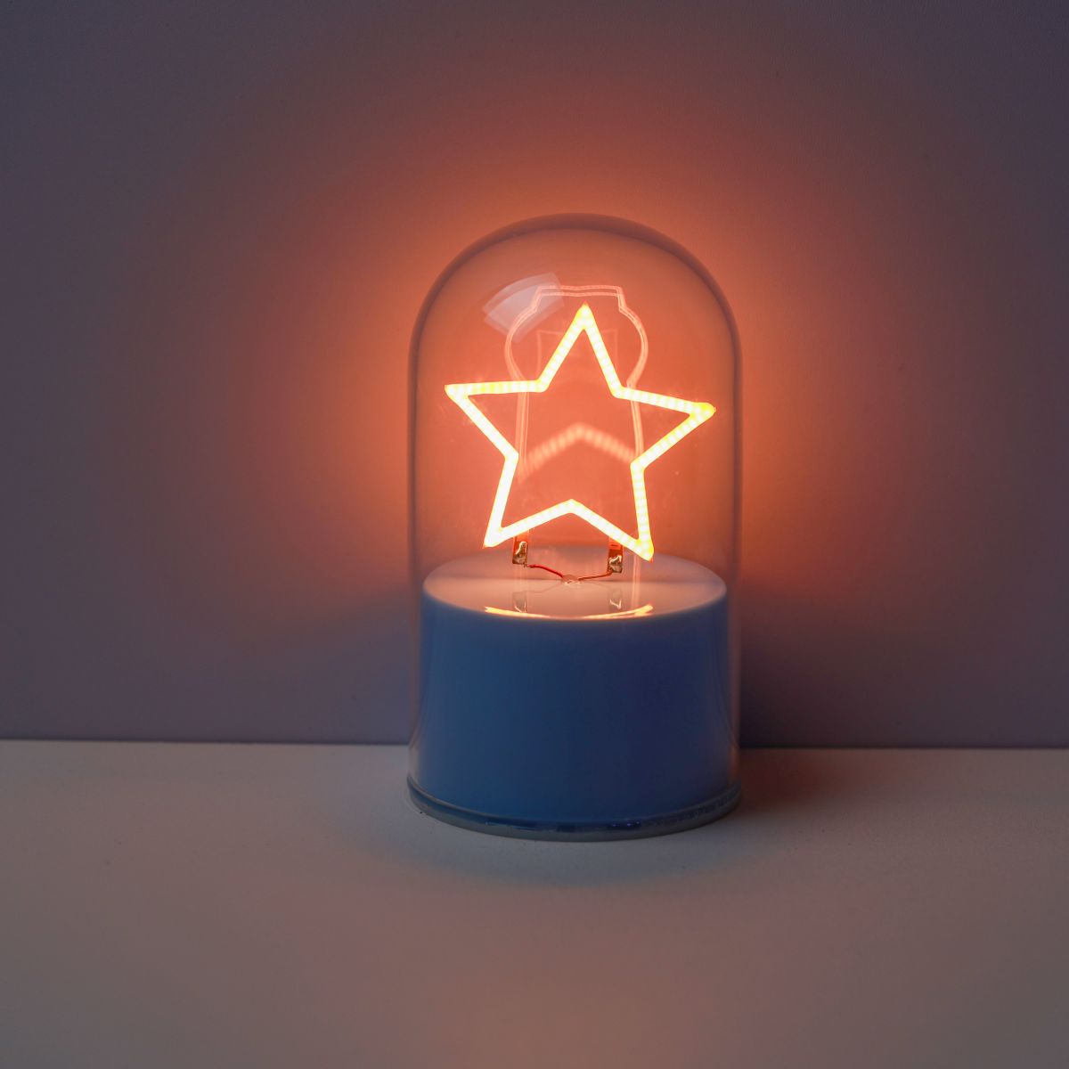 LAMPE LED Lampe dôme en verre Star  