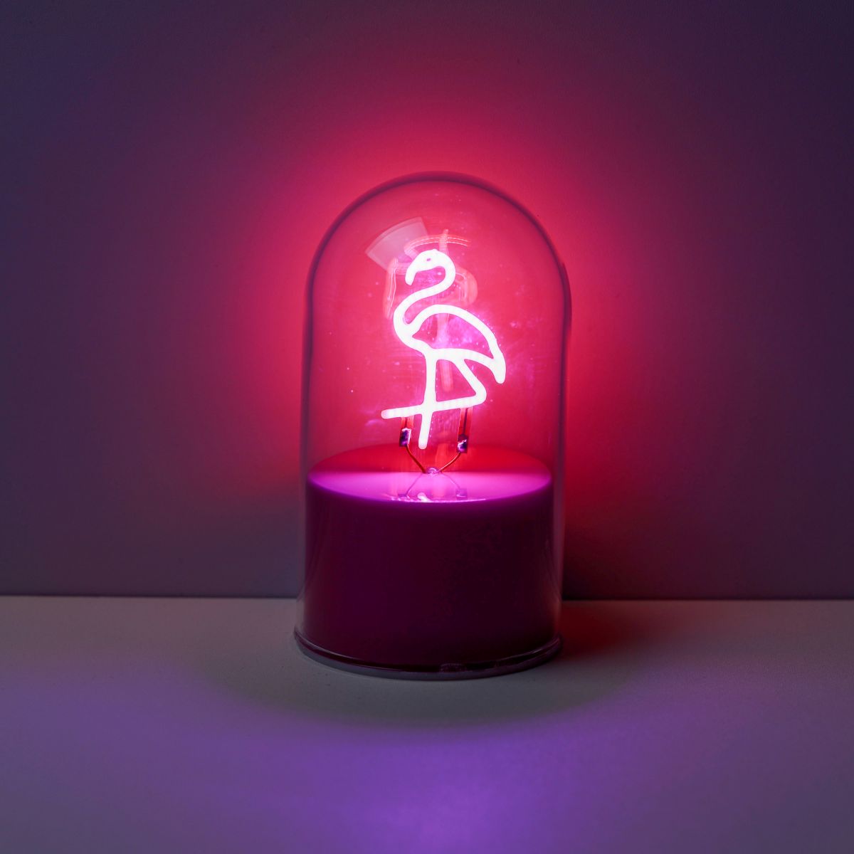 LAMPE LED Lampe dôme en verre Flamingo 