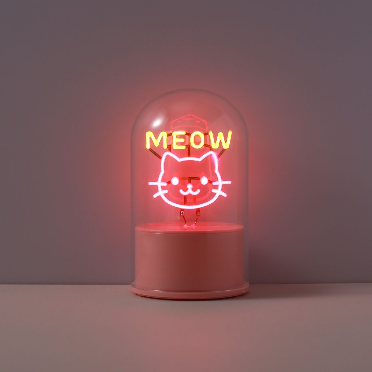 LAMPE LED Lampe dôme en verre Meow  