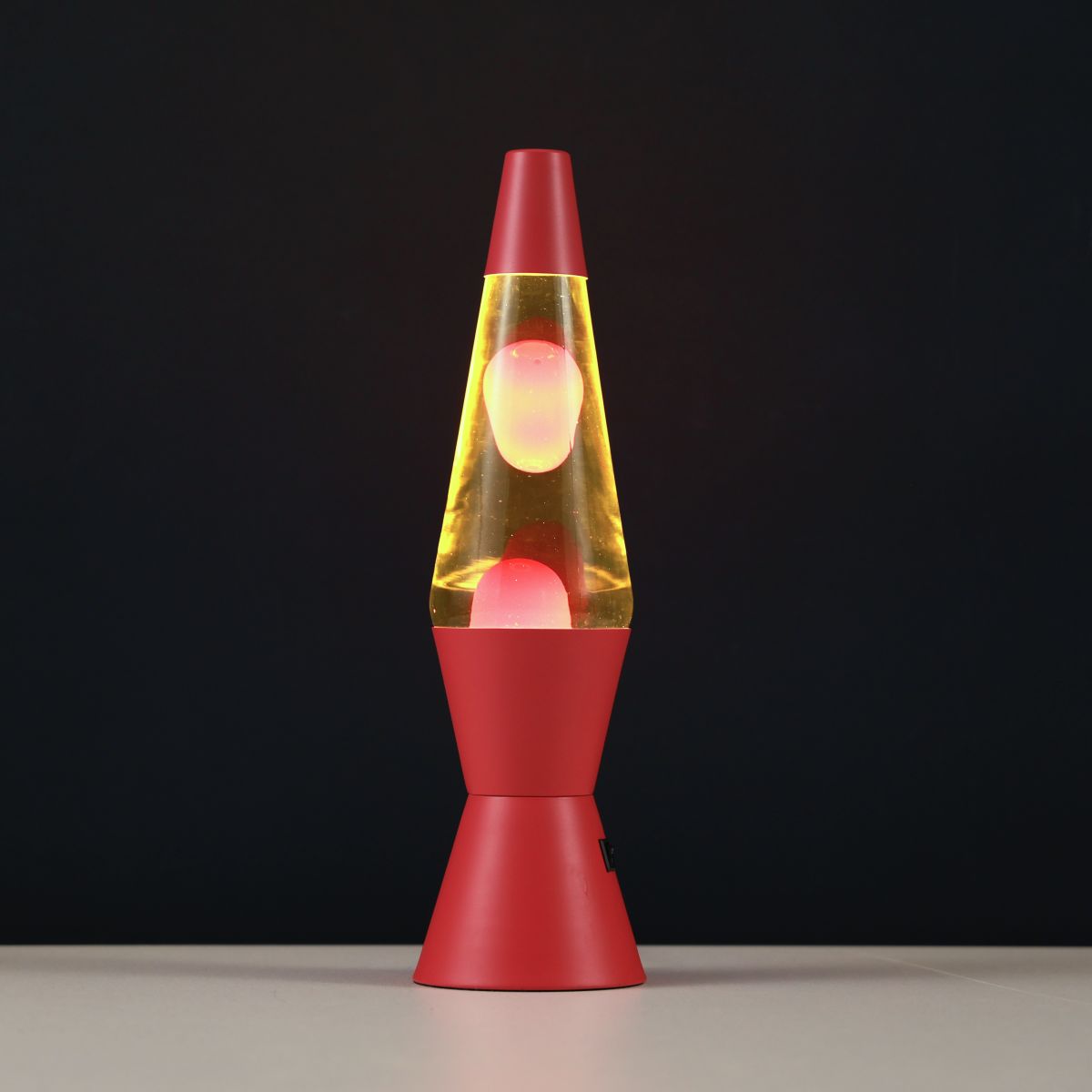 Lampe Lave Led base rouge -Jaune & Rouge 