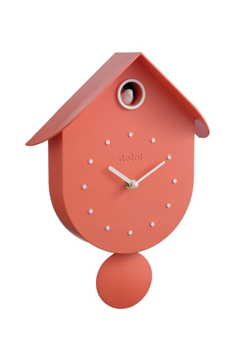 Horloge murale - Coucou orange - Oiseau 