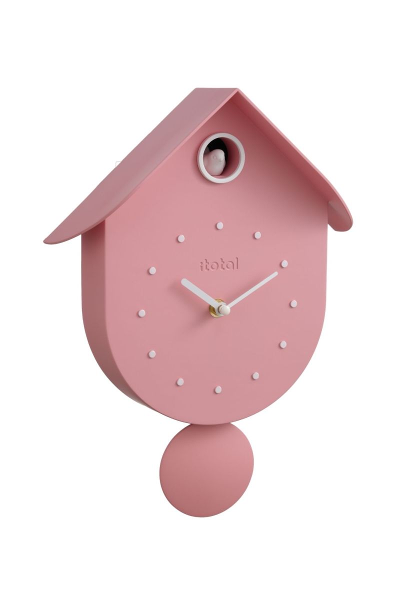 Horloge murale - Coucou rose - Oiseau 