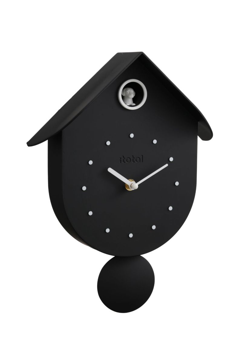 Horloge murale Coucou noir Chien