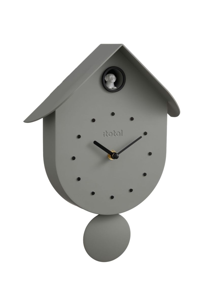 Horloge murale - Coucou Vert olive - Chien