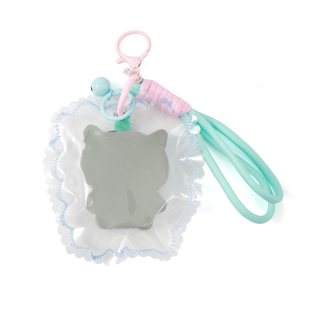 Porte-clés Jelly Pop Chat gris 
