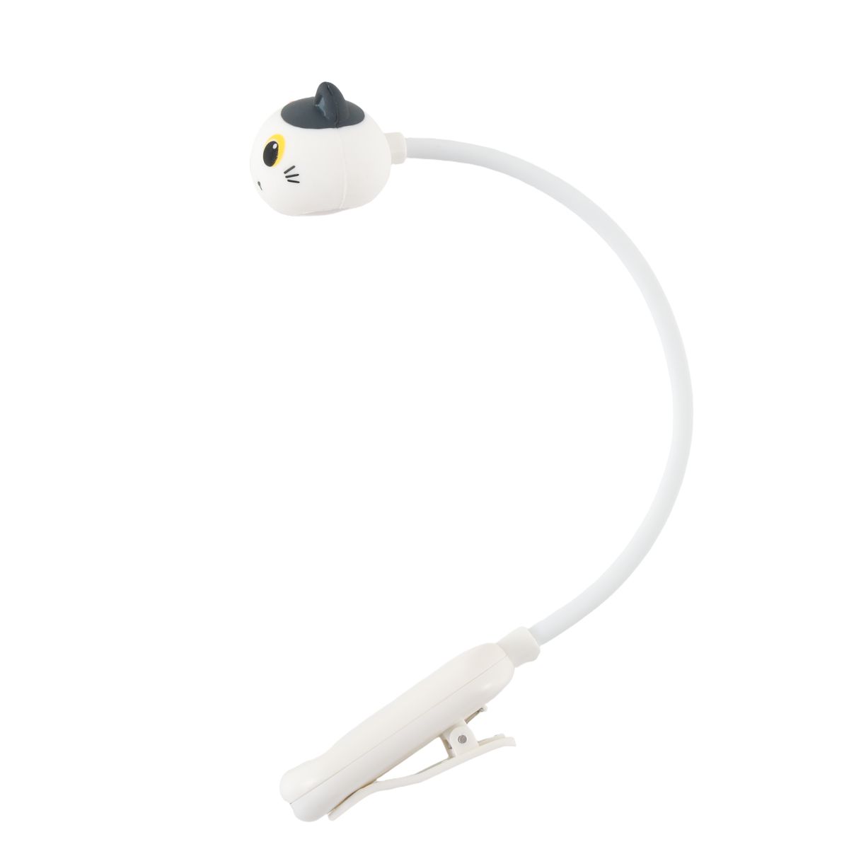 Lampe de lecture Chat blanc & orange  