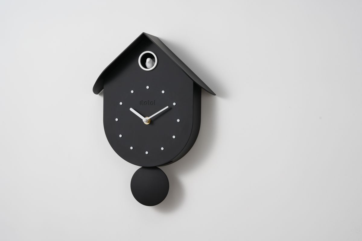 Horloge murale - Coucou noir - Oiseau 