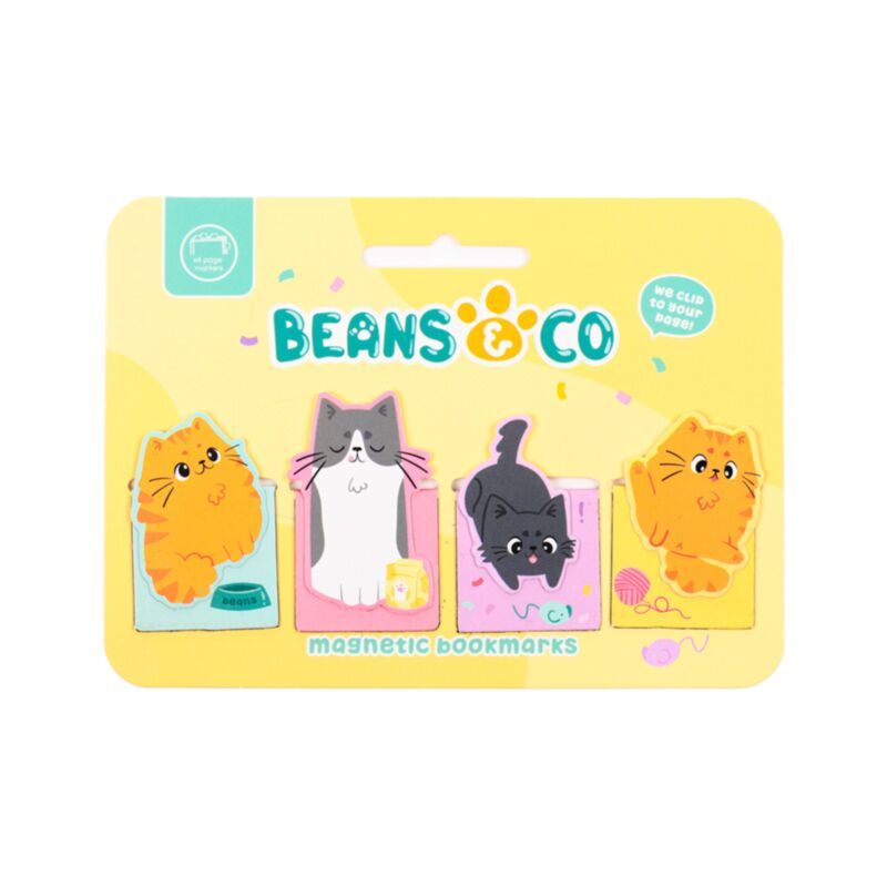 Marque-pages magnétiques Beans Co & Chats  