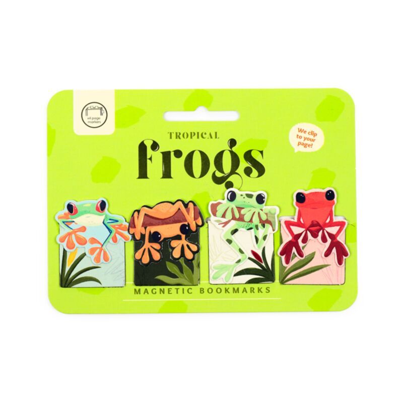 Marque-pages magnétiques Grenouilles tropicales  