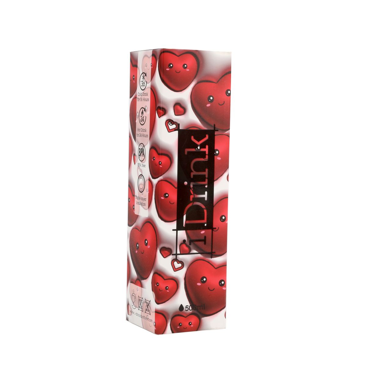 Bouteille 3D 500ml Heart
