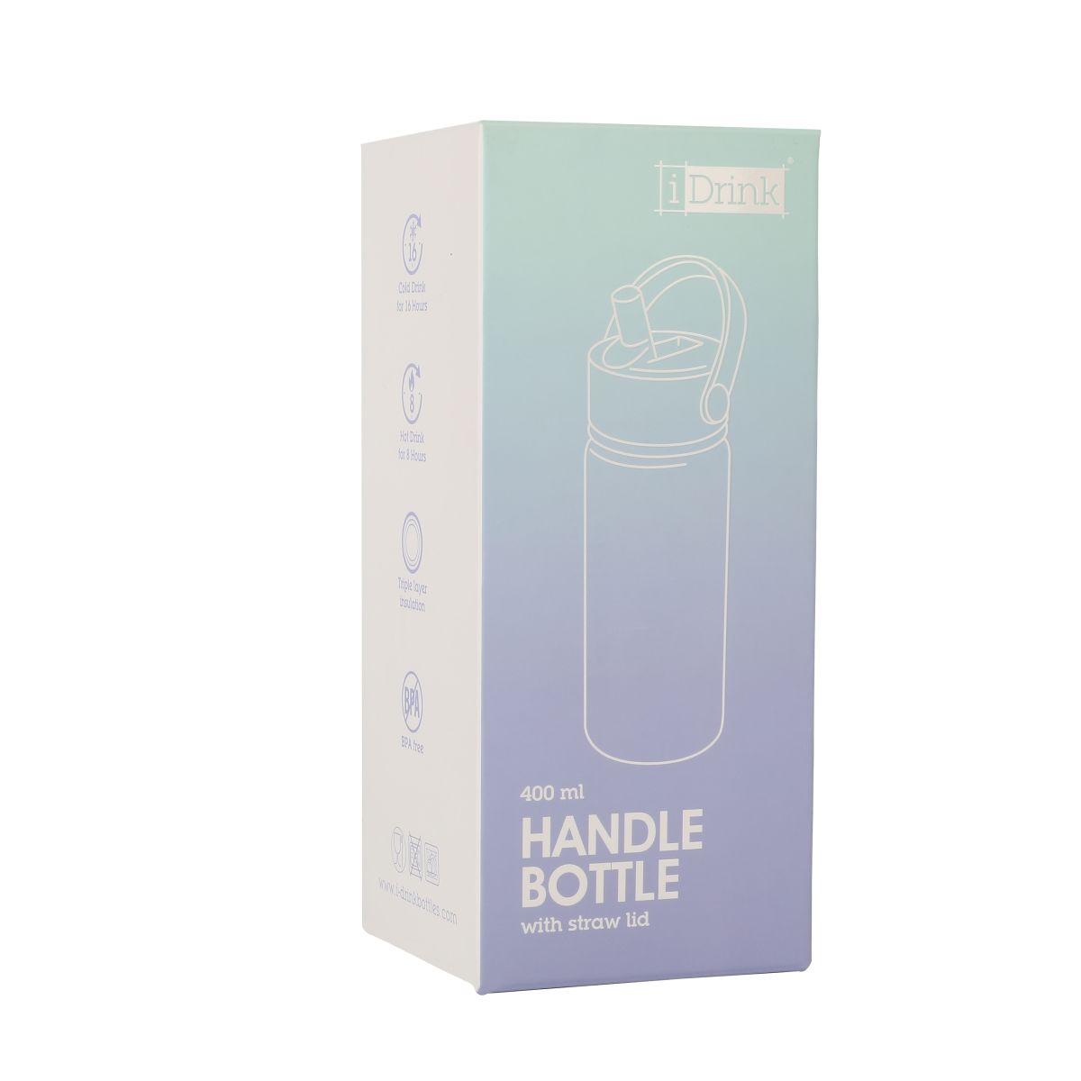 Bottle 400ml Green Purple
