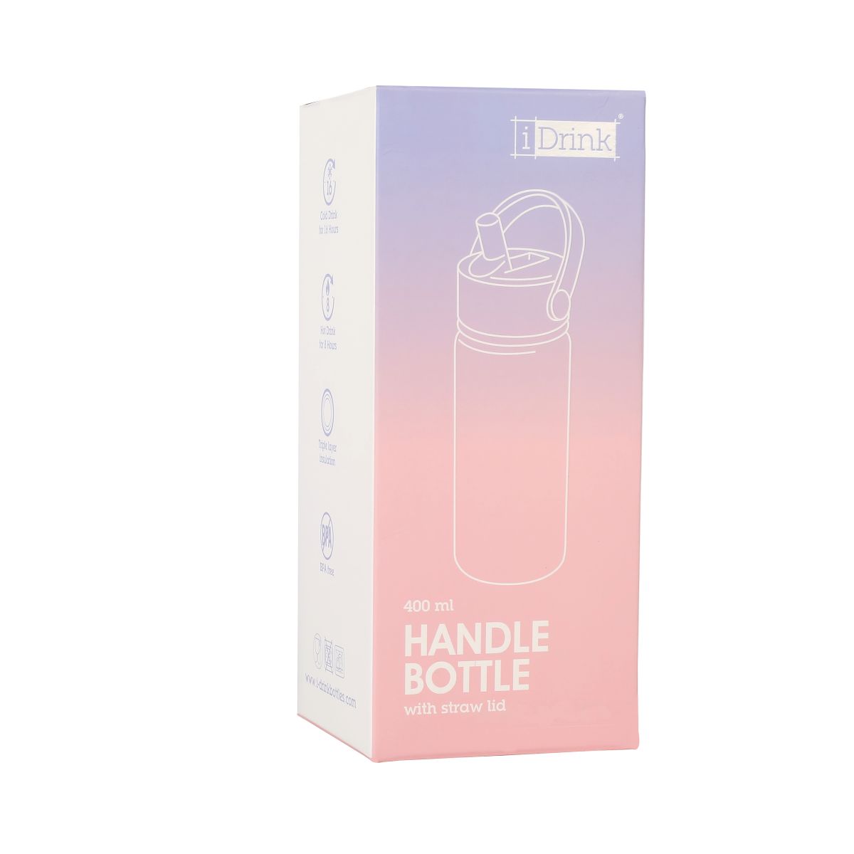 Bottle 400ml Purple Pink