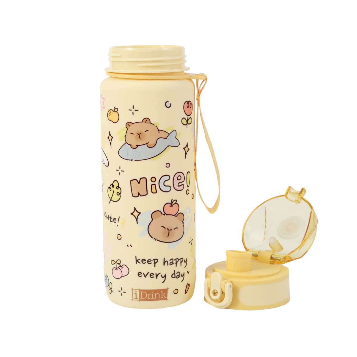 Tritan Motivational Bottle 750ml Capybara