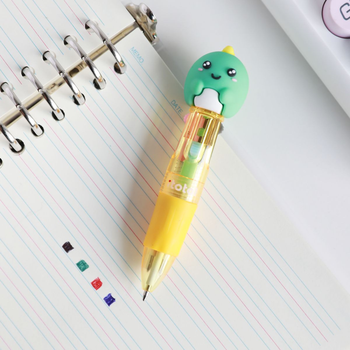Mini Stylos 4 en 1 Dino 