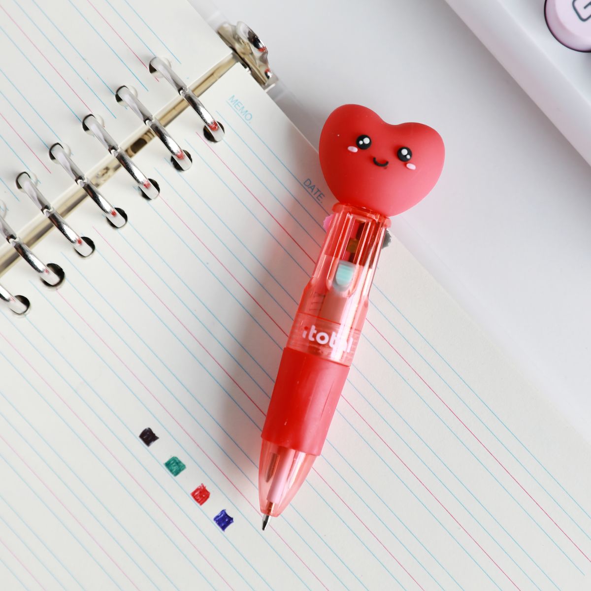 Mini Stylos 4 en 1 Heart