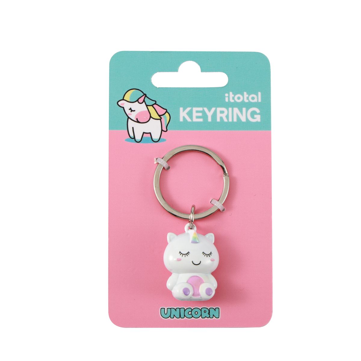 Porte-clés en métal Licorne 