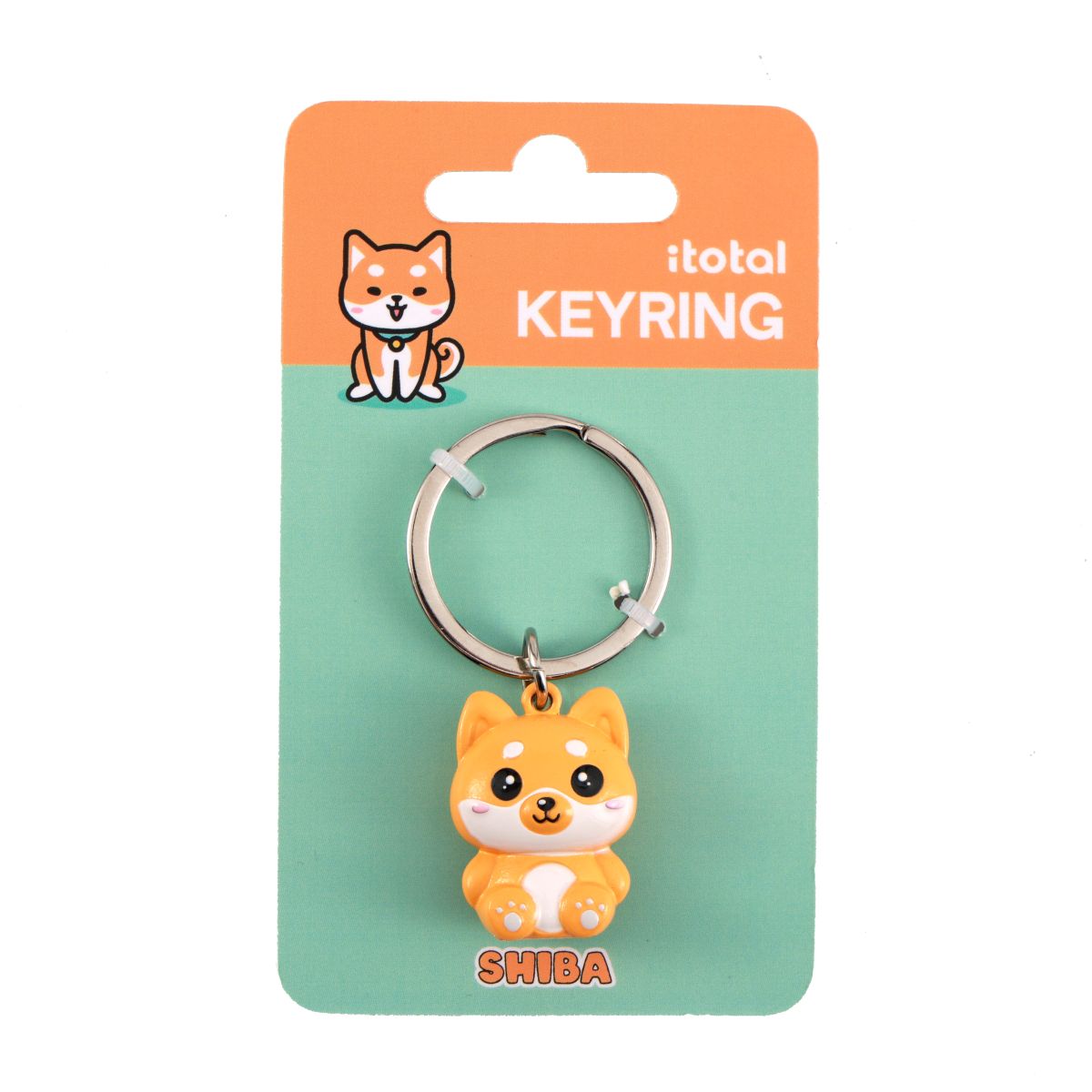 Porte-clés en métal Shiba 