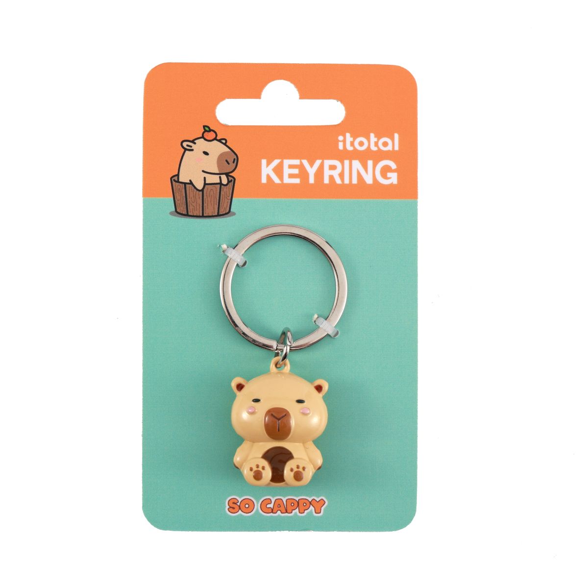 Porte-clés en métal Capybara 