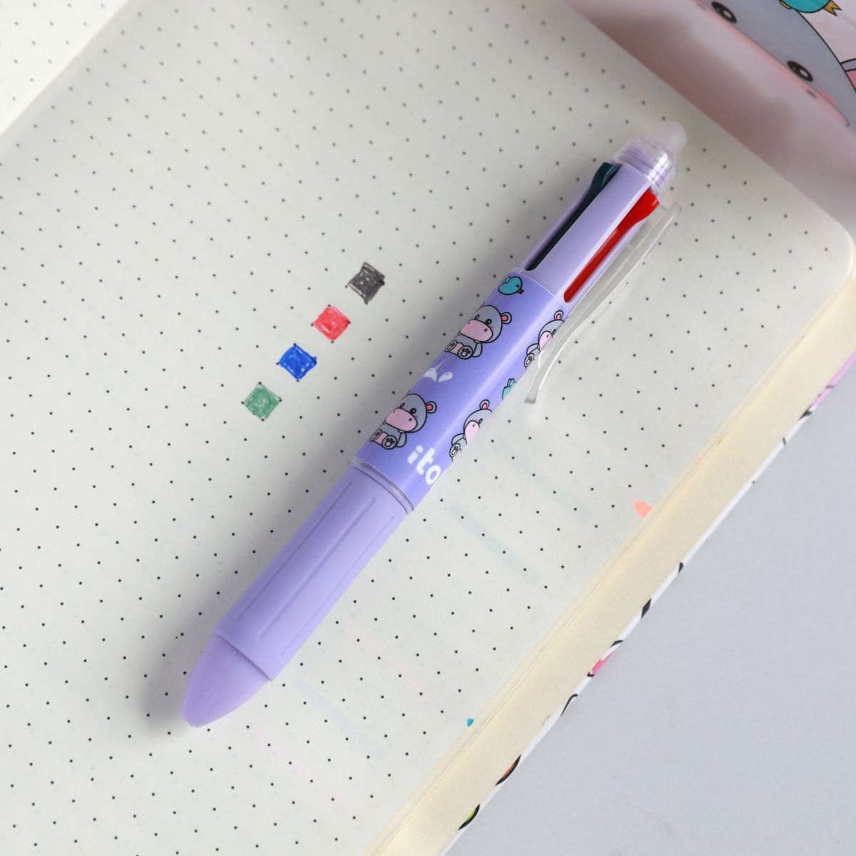 Stylos effaçables 4 en 1 Hippo 