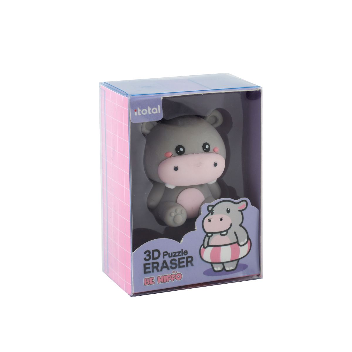 Gomme 3D Géante Hippo  